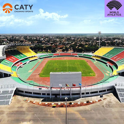 IAAF 샌드위치 시스템 반공제 달리기 트랙 운동 트랙 및 필드 재료 EPDM 놀이터 표면에 사용되는 고무 잔자
