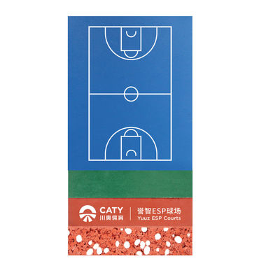 환경 친화적 인 실리콘 PU 코팅 복합 기능 스포츠 바닥 배구 농구 배드민턴 스포츠 시설 스포츠 클럽 놀이터 공원 레크리에이션 지역