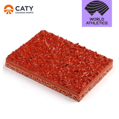 IAAF 샌드위치 시스템 합성 운동 트랙 EPDM 고무 달리기 트랙 표면 재료 EPDM SBR 타이어 곡물