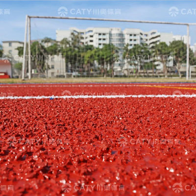 중국 EPDM Granules Factory에서 IAAF 인증 합성 고무 트랙을 실행합니다.