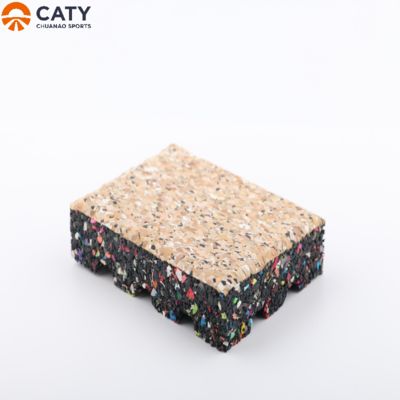 헬스장용 다채로운 프리미엄 고무 타일, 미적 디자인, 반 슬리프 및 충격 흡수
