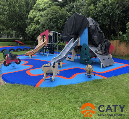 100% ROHS 인증을 받은 ECO-EPDM Granules, 스리프 방지 안전 디자인 놀이터와 함께 충격 흡수