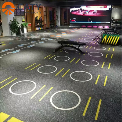 다용도 기능성 체육관 바닥 시스템, 충격 흡수, 역도 및 유산소 운동 구역 통합