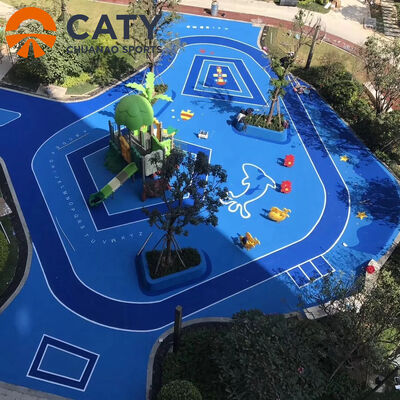 스포츠 바닥과 안전 표면에 사용되는 EPDM 고무알, 유럽 프로젝트의 안정적인 품질