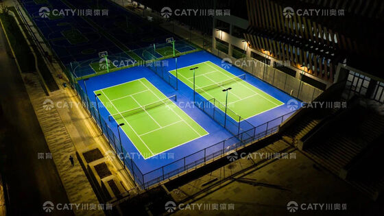 반제조 스포츠 코트 시스템, 충격 흡수율> 53%, 자외선 방지 및 멀티 스포츠 사용에 쉬운 설치