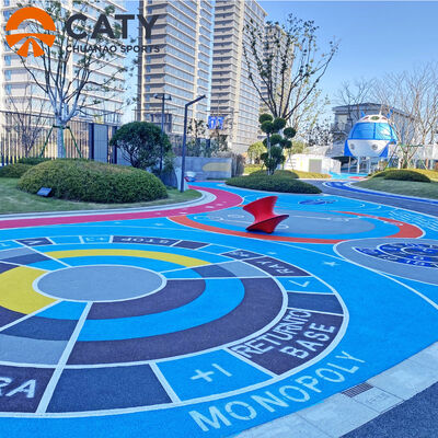 스포츠 바닥과 안전 표면에 사용되는 EPDM 고무알, 유럽 프로젝트의 안정적인 품질