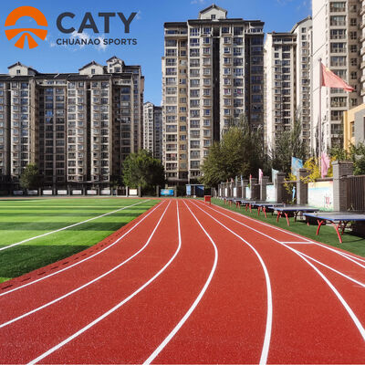 학교 및 스포츠 시설을 위한 충격 흡수 및 고성능의 저렴한 샌드위치 육상 트랙