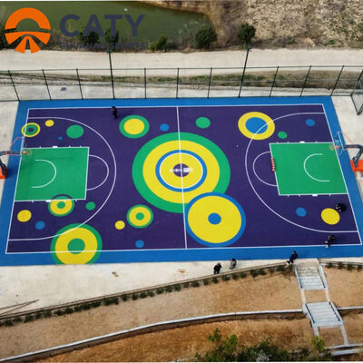 환경 친화적 인 놀이터 고무 바닥 학교 및 지역 놀이터에서 안전성 향상 및 부상을 줄이기 위해 설계