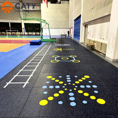 가정 및 상업용 체육관용 스리프 저항 및 내구성 다기능 고무 매트