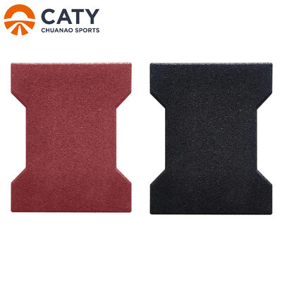 공원, 피트니스 트레일 및 말집을 위한 무거운 용량 융합용 개 뼈 고무 바닥