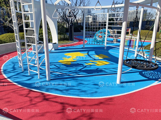 안전용 EPDM 자갈 자 granules for UV Resistant Playground Surface Kids Fall Protection 테스트