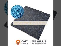 유색한 프리미엄 고무 타일, 무독성 30% EPDM 곡물과 70% SBR 곡물 혼합 체육관 바닥