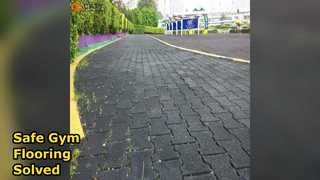 개 뼈 고무 타일 체육관 바닥재 쉬운 설치